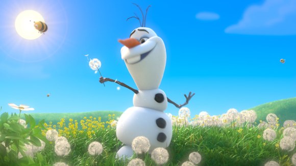 frozen olaf in summer